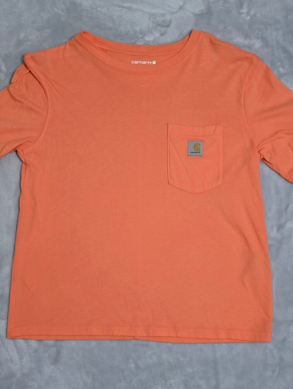 Carhartt Womens Coral Orange Pocket Tee